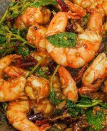 กะเพรากุ้ง(กับข้าว)