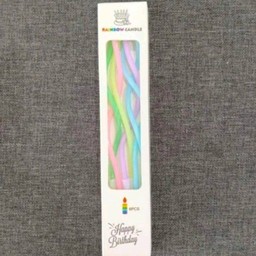 เทียนยาวเกลียวพาสเทล