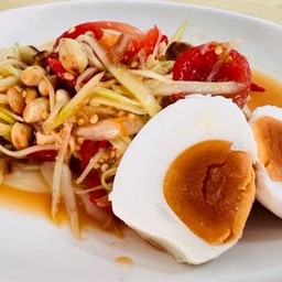 Thai Papaya Salad With Salted Egg