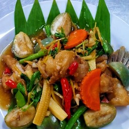 ปลาคังผัดฉ่า