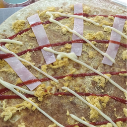 แฮม+พริกเผา+หมูหยอง กับโกโก้เย็น