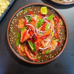 Spicy Tuna Salad With Salmon And Fermented Fish