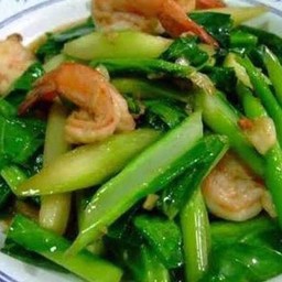 ข้าวทะเลผัดคะน้า