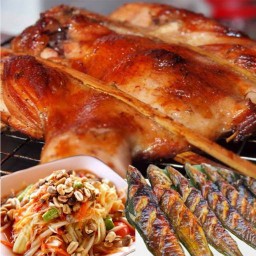 ไก่ย่างวิเชียรบุรี&ลาบป้าผา