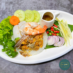 ข้าวชาวเล (กุ้ง+หมึก+ไข่ปู)