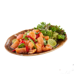 ยำแซลมอน น้ำปลาร้า