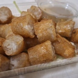 ไข่ปลาหมึกแท่งทอด+น้ำจิ้มซีฟู้ด