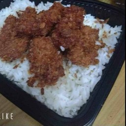 ข้าวหมูทอดกรอบซอลเกาหลี