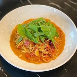 Pasta cream chorizo