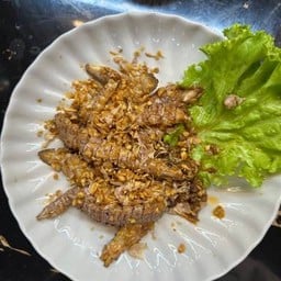 กั้งกระเทียม กับข้าว