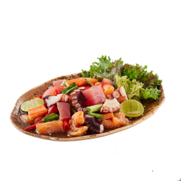 ยำปลาดิบรวม น้ำปลาร้า