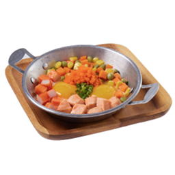 ไข่กะทะ ปลาแซลมอน