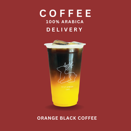Orange black coffee