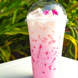 นมชมพูเย็น - Iced Pink Milk