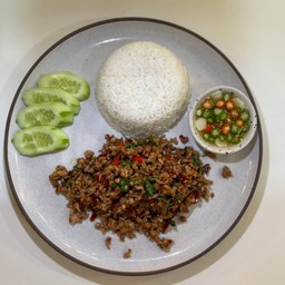 ข้าวกระเพราหมูสับ