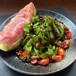 Melon Parma with Rocket Salad