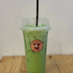 นมสดชาเขียวเย็น