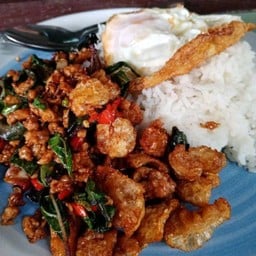 กระเพรากากหมู+ไข่ดาว