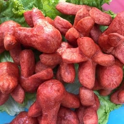 ไส้กรอกแดงทอด