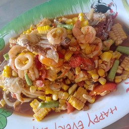 ตำทะเลเดือดข้าวโพด