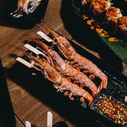 กุ้งหวานย่าง 3 ไม้