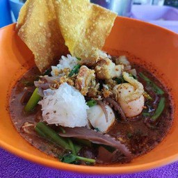 เย็นตาโฟแห้ง + น้ำซุป