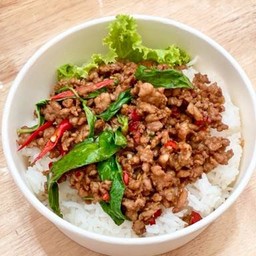 ข้าวกะเพราหมูสับ