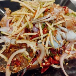 ยำมะม่วงแม่ถา (หน้าวัดภูเขาดิน)