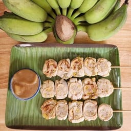 กล้วยปิ้ง ขนม บ้านน้องเอวา น้ำกะทิมะพร้าวอ่อนสูตรโบราณ หอม หวาน มัน ชื่นใจ โต้รุ่งออลเดย์