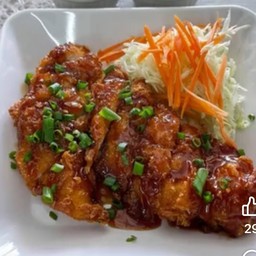 ไก่กรอบซอสบาบีคิว