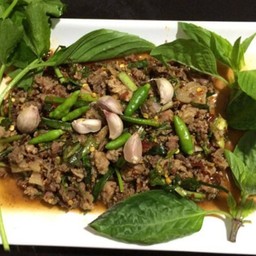 ลาบเนื้อ สุก