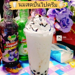 นมปั่นวิปครีม