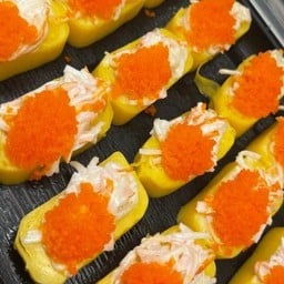 ไข่หวานสลัดปูอัด