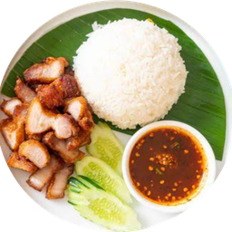 ข้าวหมูทอดน้ำปลา