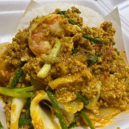 ข้าวราดผัดผงกะหรี่