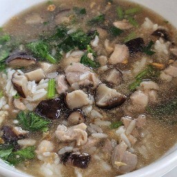 ข้าวต้ม ไก่เห็ดหอม
