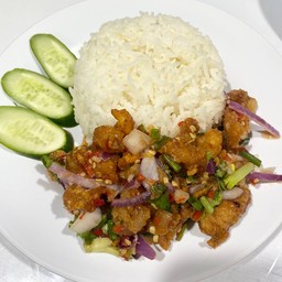 ข้าวยำไก่แซ่บ