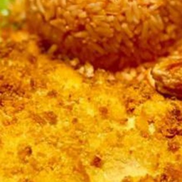 ข้าวผัดอเมริกันหมูทอด