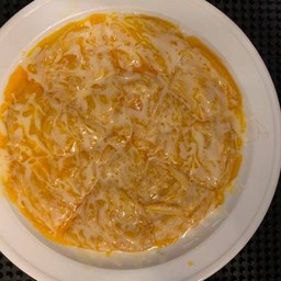 โรตีนุ่ม ราดลาวาเนยนม