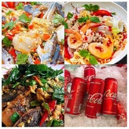 [อร่อยซ่ากับโค้ก] ข้าวกะเพรา1+ยำแซ่บ1+โค้กกระป๋อง1