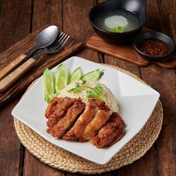 ข้าวมันไก่ทอด
