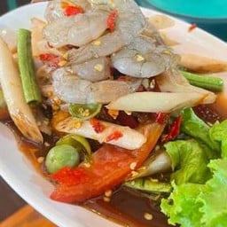 ตำไหลบัวกุ้งสด