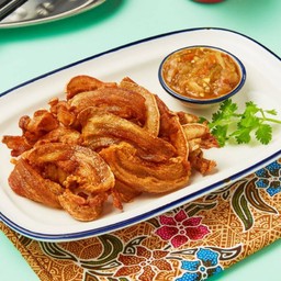 หมูสามชั้นทอดน้ำปลา