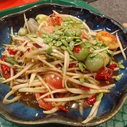 ตำปลาร้ากุ้งสด