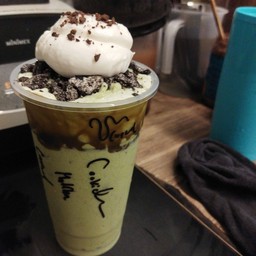 Cookie&Cream Matcha caramel(ไม่มีฐาน)