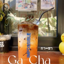 กาชา เย็น (ชาเย็น กาแฟ)
