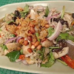 ยำเห็ดรวมหมูสับ