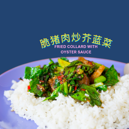 ข้าวคะน้าน้ำมันหอย