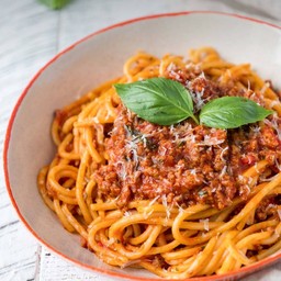 สปาเก็ตตี้เนื้อสับ