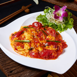 มะเขือเทศผัดไข่ 西红柿炒鸡蛋